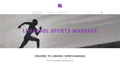 Desktop Screenshot of limassolsportsmassage.com