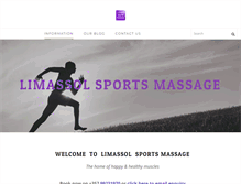 Tablet Screenshot of limassolsportsmassage.com